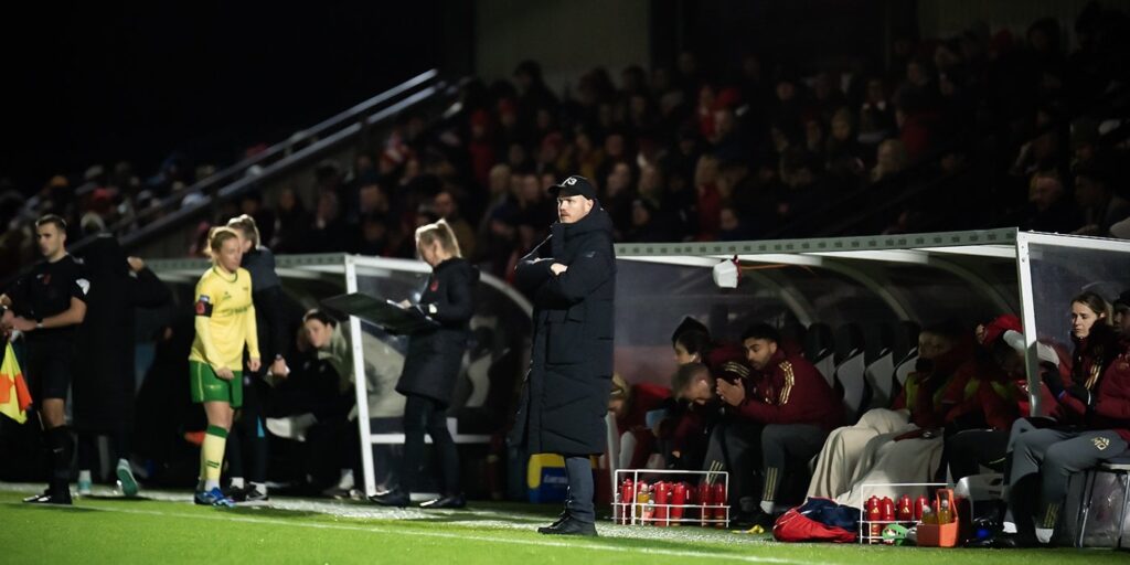 Jonas Eidevall reacts to 4-0 victory over Aston Villa