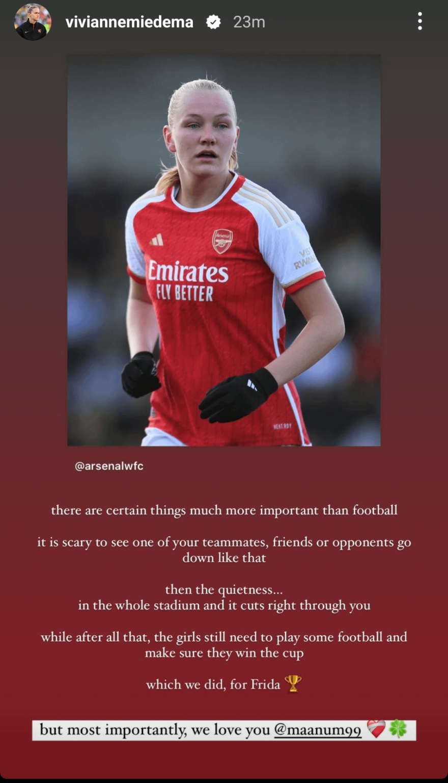 Viv's story about Frida ❤️