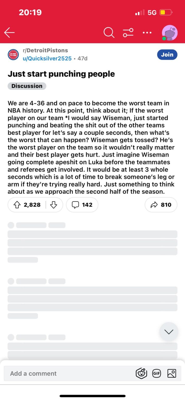 Last resort tactic…?