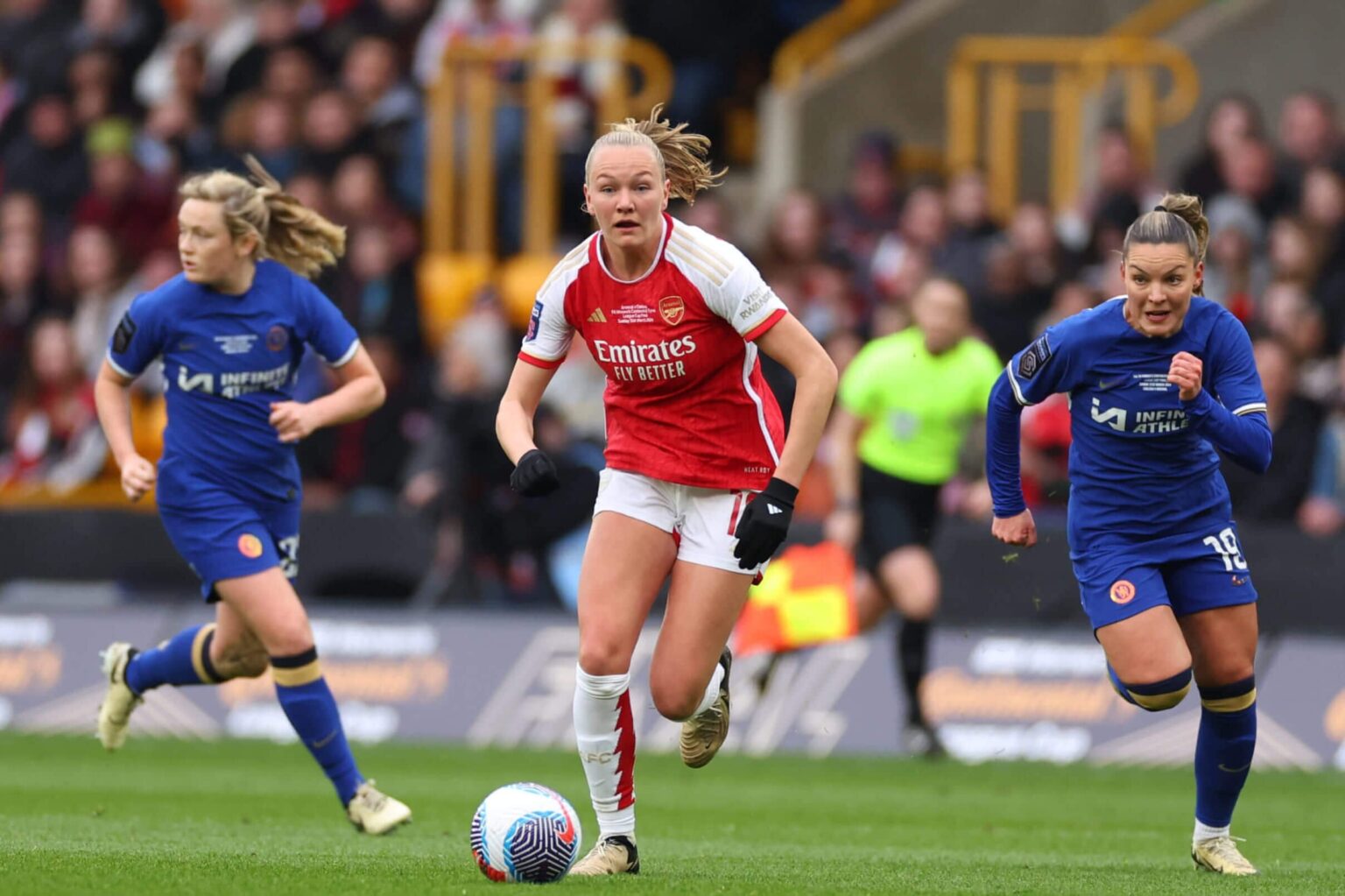 Frida Maanum is on track to return for Arsenal following her collapse during the Continental Cup final last month.