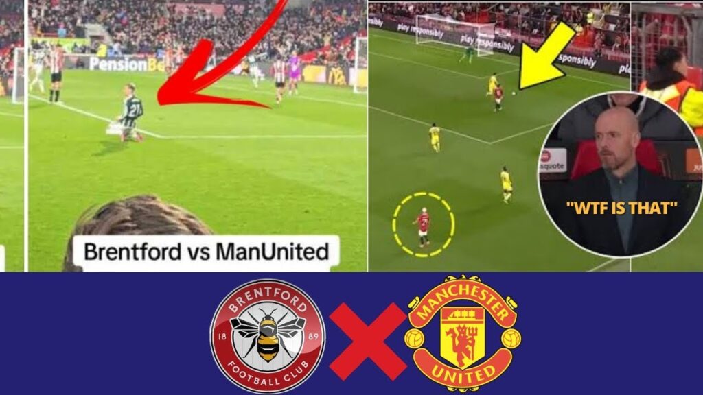 TEN HAG HAS A FURIOUS REACTION WITH ANTONY AFTER SHOCKING MISTAKE AGAINST BRENTFORD! MAN UNITED NEWS