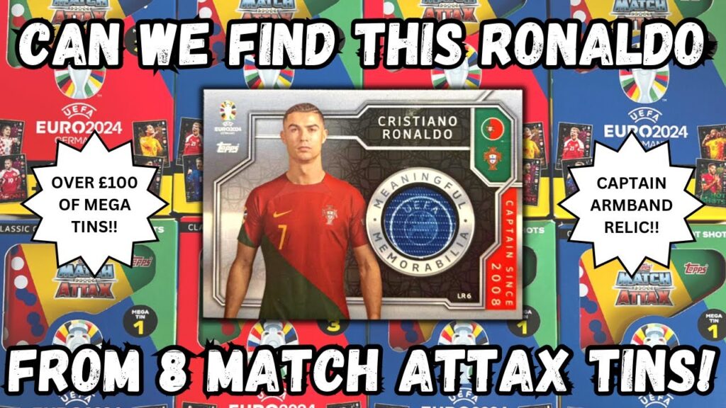 RELIC HUNT! Opening 8x Match Attax Euro 2024 Mega Tins! £100+ of tins!