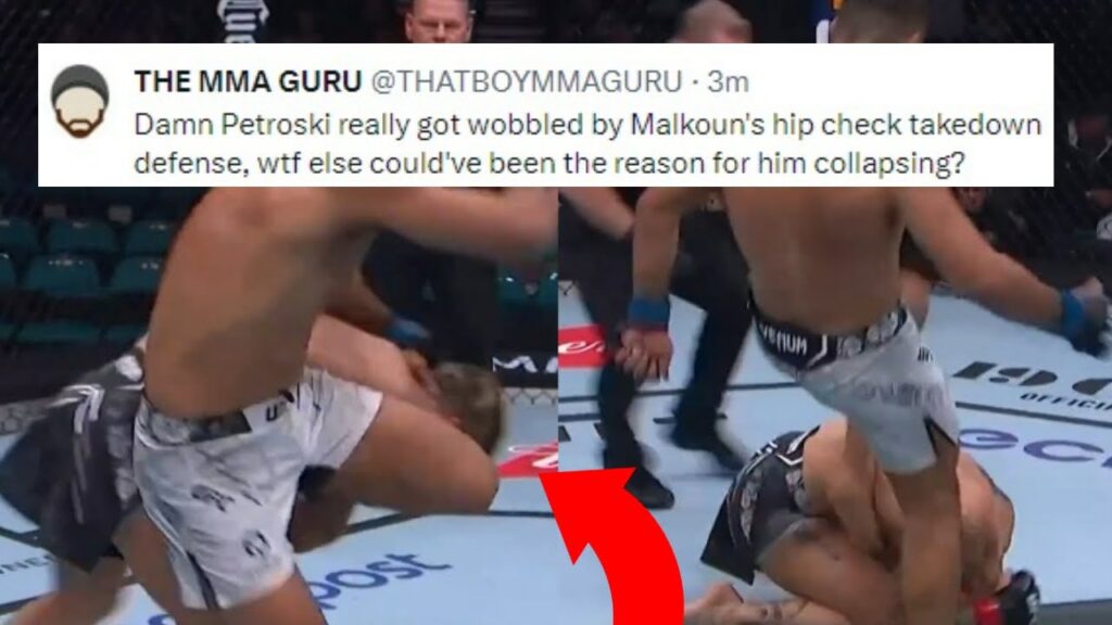 FIGHTER REACT TO ANDRE PETROSKI GETTING HIP KNOCKOUT BY JACOB MALKOUN | PETROSKI VS MALKOUN REACTION
