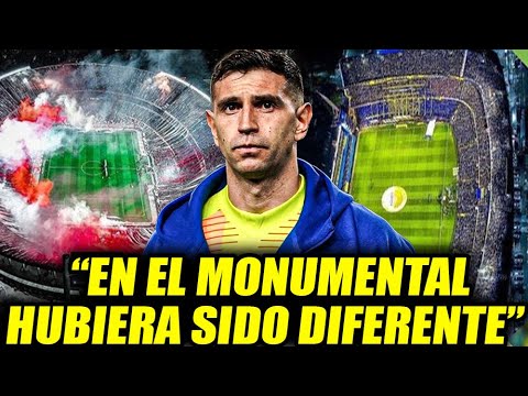 😱Las CONTROVERTIDAS palabras del Dibu Martínez comparando La Bombonera con el Monumental