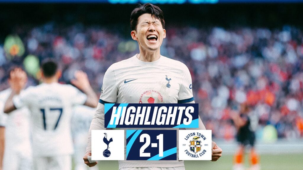 TOTTENHAM HOTSPUR 2-1 LUTON TOWN // PREMIER LEAGUE HIGHLIGHTS // SON STRIKES THE WINNER TOTTENHAM HOTSPUR 2-1 LUTON TOWN // PREMIER LEAGUE HIGHLIGHTS // SON STRIKES THE WINNER