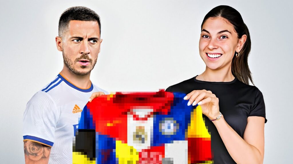 I Surprised Hazard With A Custom Football Shirt I Surprised Hazard With A Custom Football Shirt