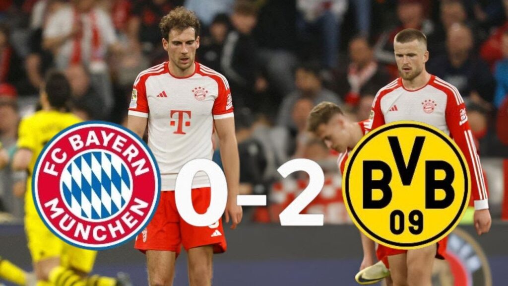 (BAYERN MÜNCHEN 0 – 2 BORUSSIA DORTMUND) EL CAMPEÓN SE DESPIDE DE LA BUNDESLIGA
