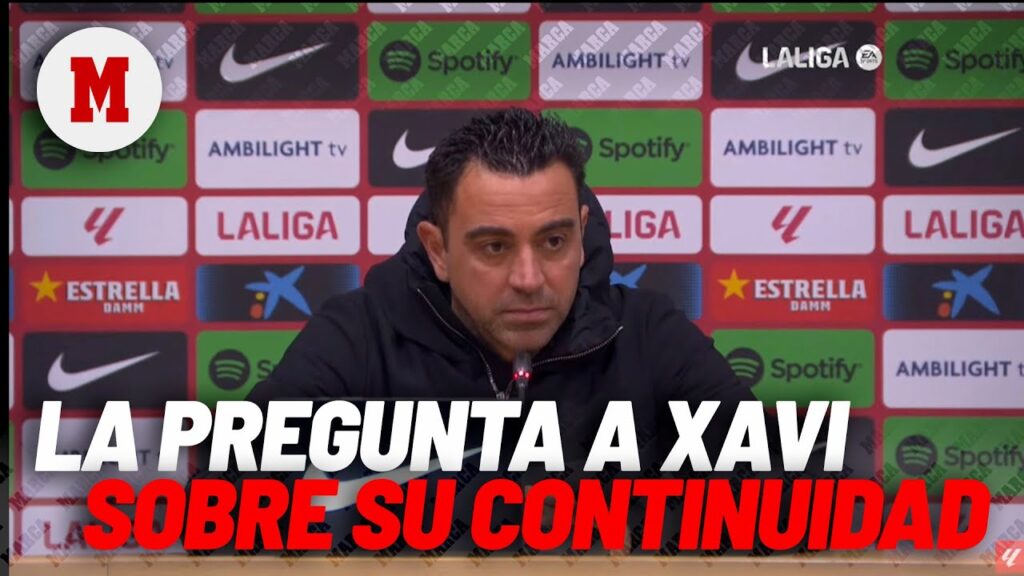 La pregunta a Xavi sobre si le pueden convencer para seguir: "Ahora a descansar..." I MARCA