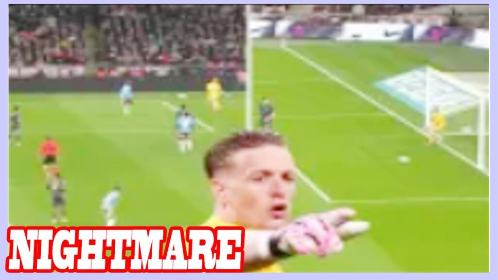 JORDAN PICKFORD suffered a nightmare blunder in England's friendly against Belgium