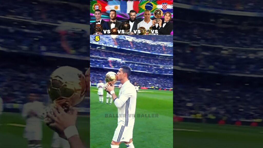Ronaldo VS Messi VS Benzema VS R9 Ronaldo VS Modric Most Ballon D’Or Trophies
