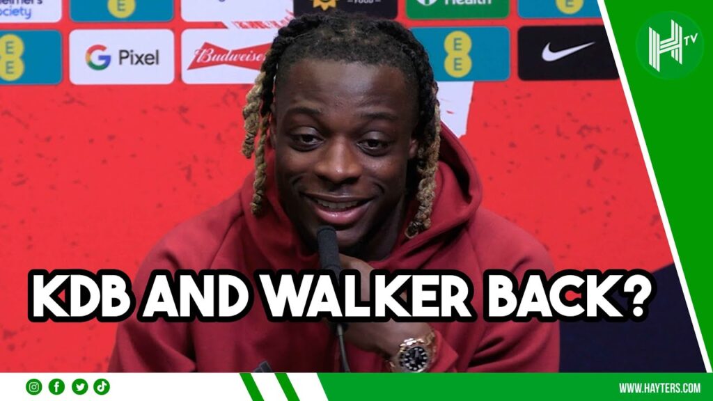 De Bruyne and Walker FIT for Arsenal? | Man City winger Jeremy Doku ahead of England v Belgium