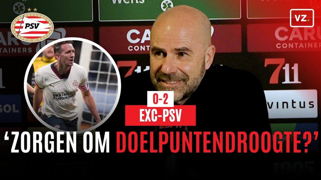 Peter Bosz na Excelsior - PSV over 'doelpuntendroogte' Luuk de Jong: 'Of ik me zorgen maak?'