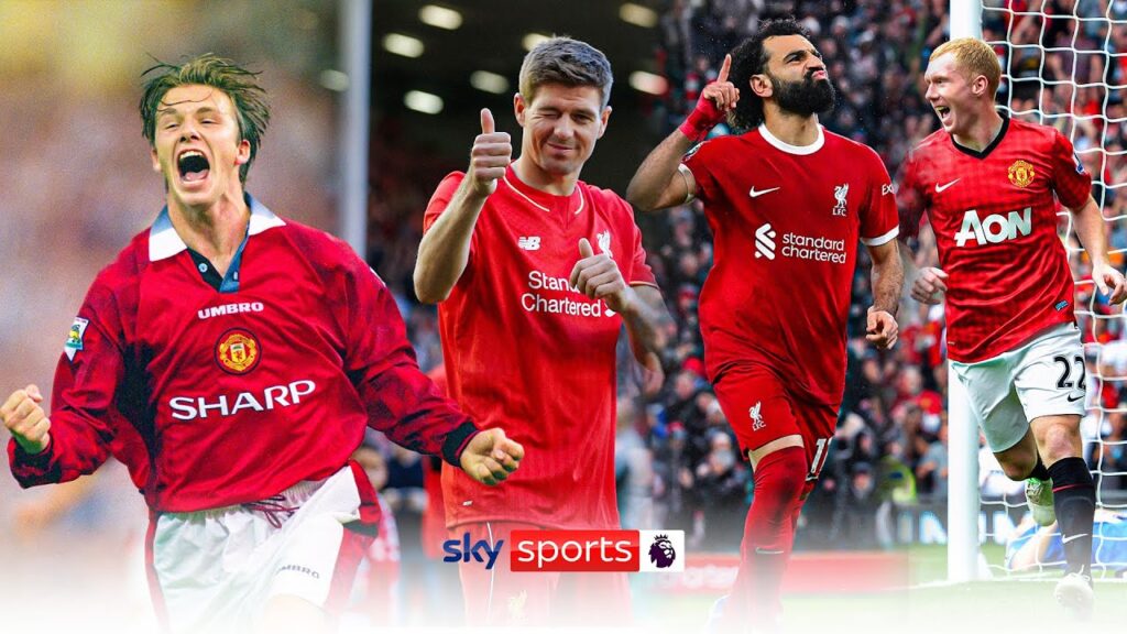 The BEST top 10 goals scored between Liverpool & Man Utd 🔥 | ft. Beckham, Salah, Gerrard and MORE!