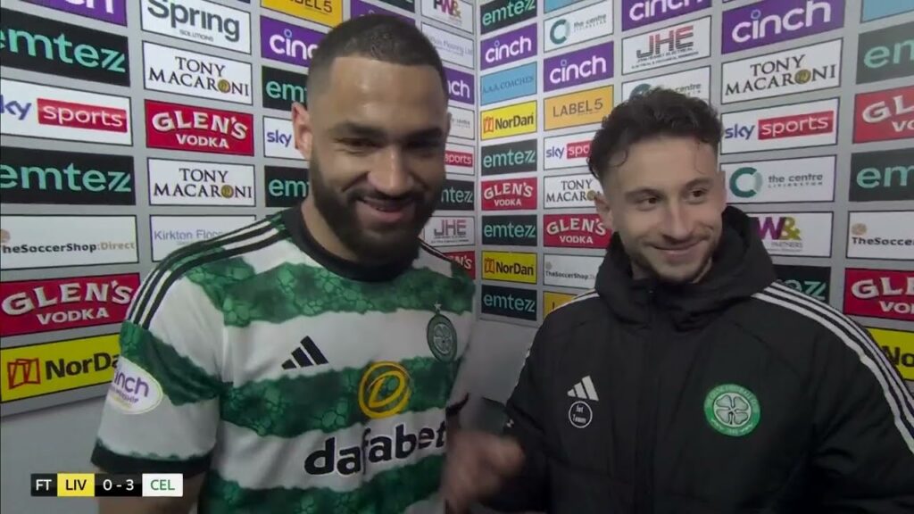 Carter-Vickers & Kühn post match | livingston vs celtic 0-3