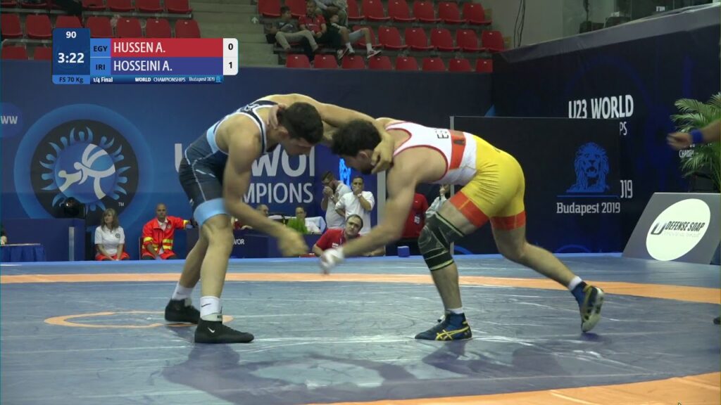 1/4 FS - 70 kg: A. HUSSEN (EGY) v. A. HOSSEINI (IRI)