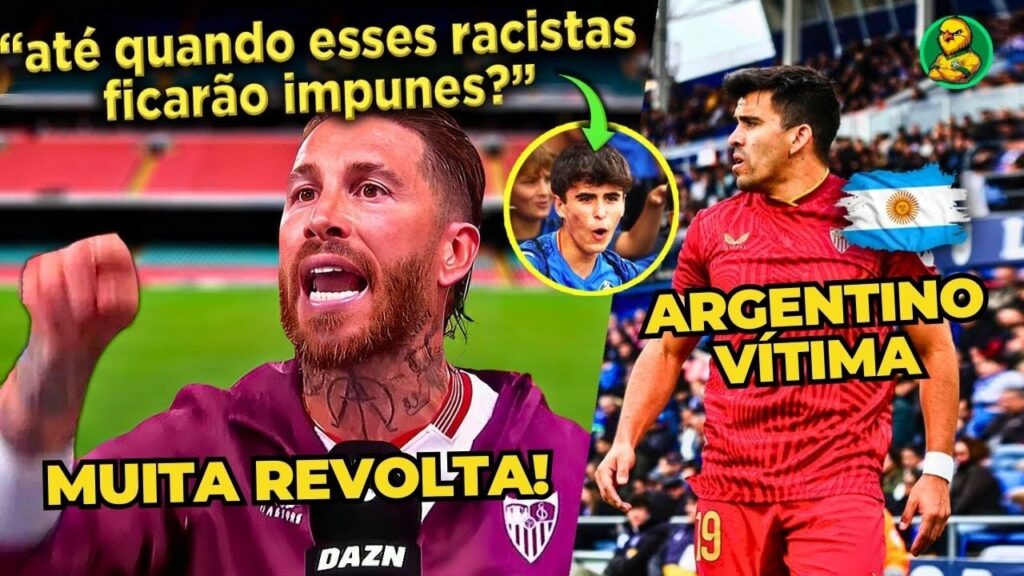 🚨😡MAIS UM CASO DE R4ClSM0 NA ESPANHA, SÉRGIO RAMOS DETONA R4ClSTAS AO VIVO!