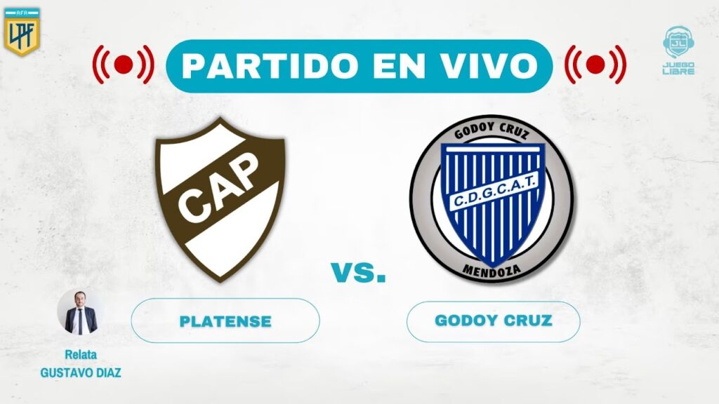 ⚽ #PLATENSE VS #GODOY CRUZ  | 🔴 EN VIVO 🔴 | FECHA 12 | #CopadelaLiga2024 | JUEGO LIBRE RADIO