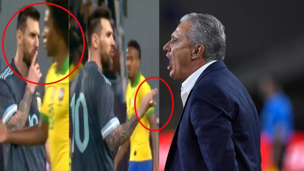 Lionel Messi tells Brazil coach Tite to 'shut up' 😠🤐