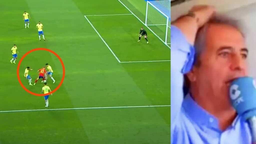 ¡QUÉ GOLAZO! Así narró el doble caño de Dani Olmo con gol final frente a Brasil Manolo Lama