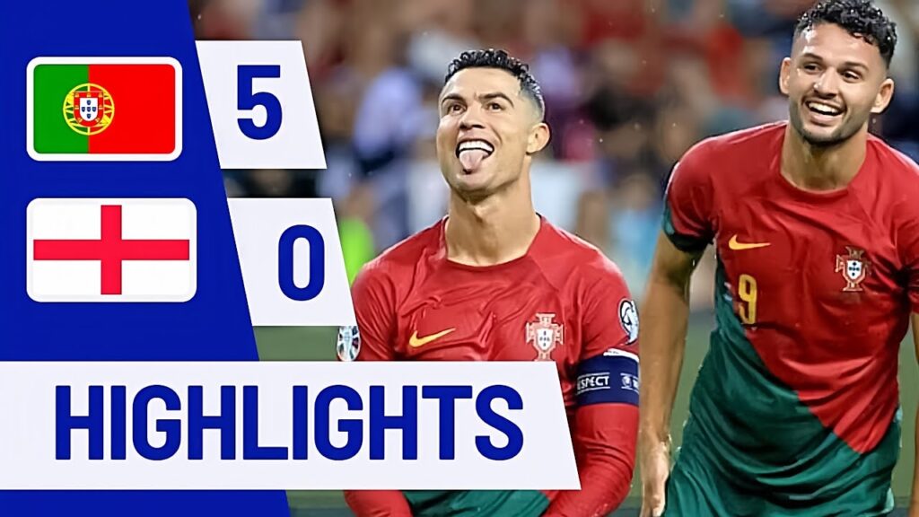 Portugal vs England 5-0 | Ronaldo Hattrick EURO 2024 Qualifiers Highlights & All Goals