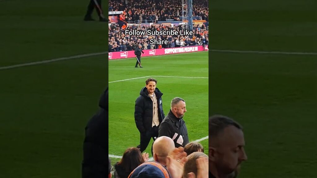 Tom LOCKYER & Players Coming Out Luton Town vs Man U #lutontownfootballclub #lutontownfc #ltfc #coyh