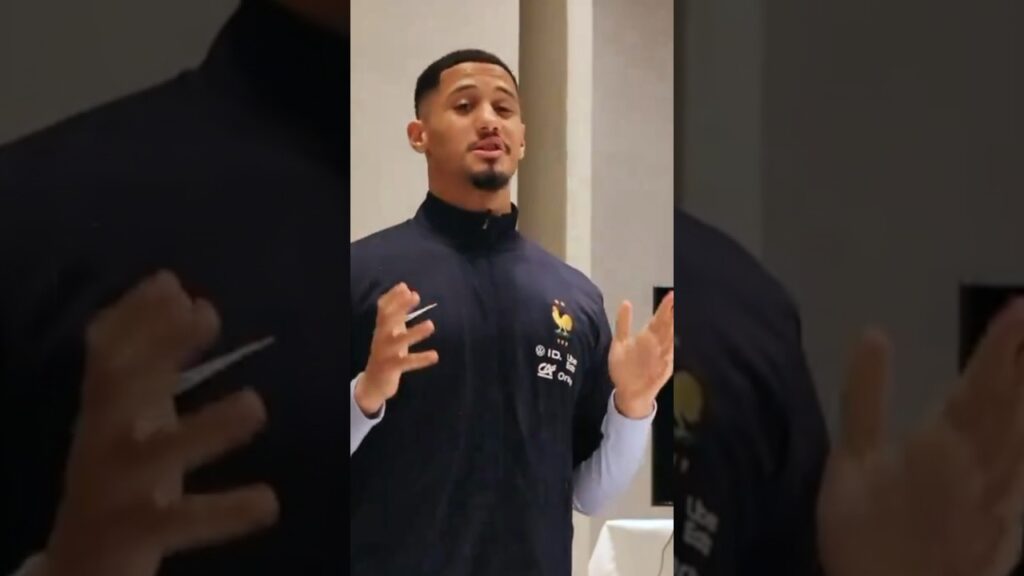 France squad celebrate Saliba’s birthday 🥳