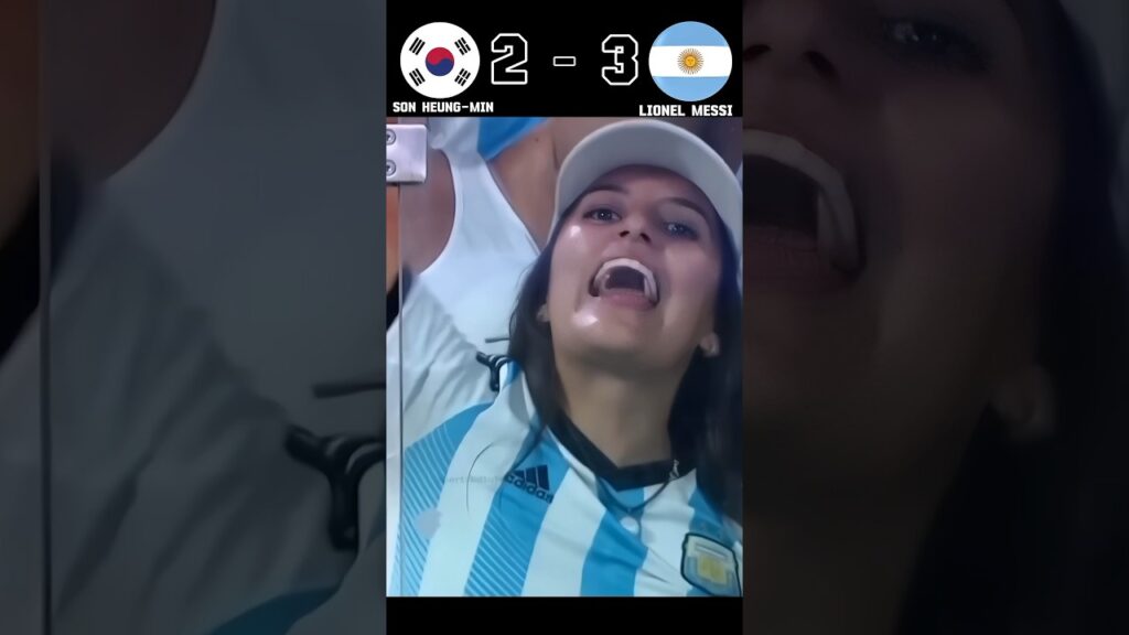 S.Korean vs Argentina ____[ Son Heung-min and Lionel Messi ] HD highlight goal #football