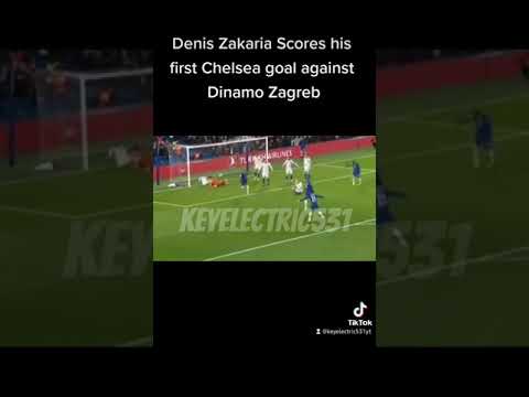 Denis Zakaria Scores his first Chelsea goal against Dinamo Zagreb #chelsea #deniszakaria  #zagreb