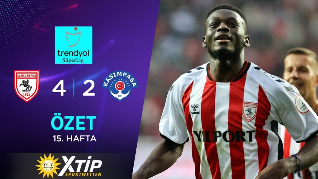 Merkur-Sports | Yılport Samsunspor (4-2) Kasımpaşa - Highlights/Özet | Trendyol Süper Lig - 2023/24
