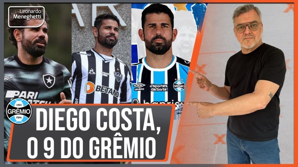 Diego Costa, minha opinião sobre o novo centroavante do Grêmio!