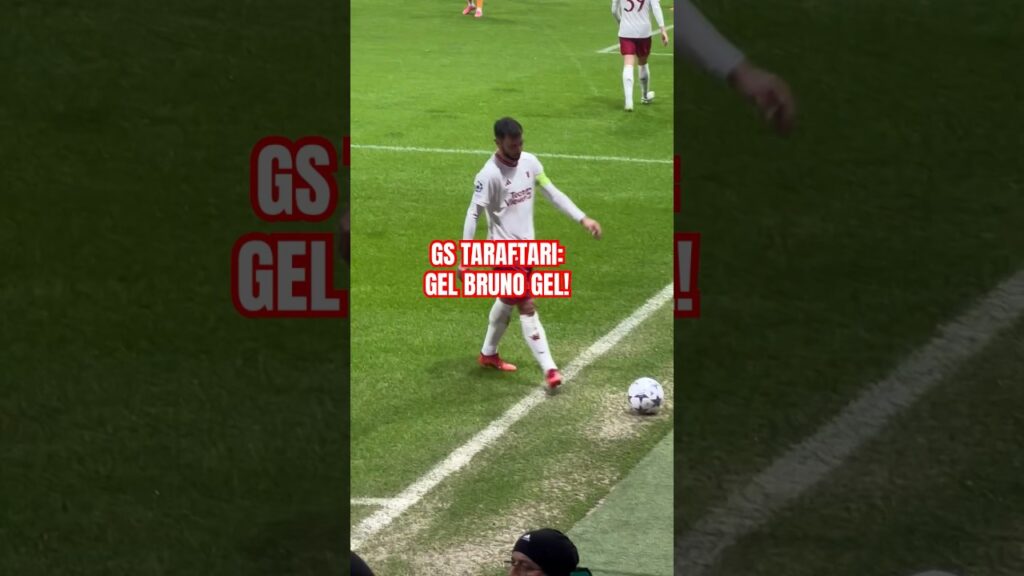 ❗️Bruno Fernandes GS taraftarının önünde kornere geliyor! #Galatasaray
