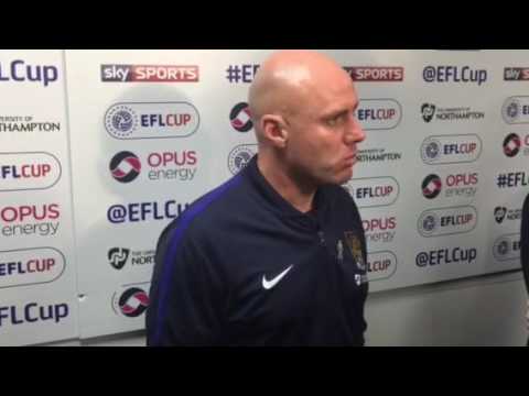 Rob Page talks to Sky Sports after the loss to Manchester United