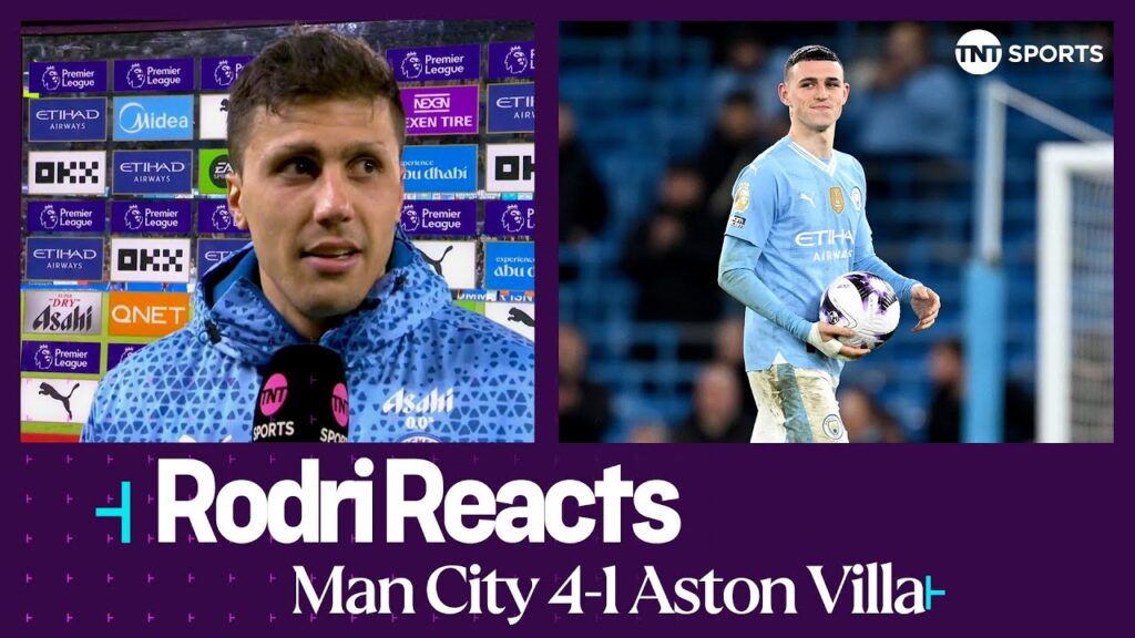 "HE IS AMAZING!" 😍 | Rodri | Man City 4-1 Aston Villa | Premier League