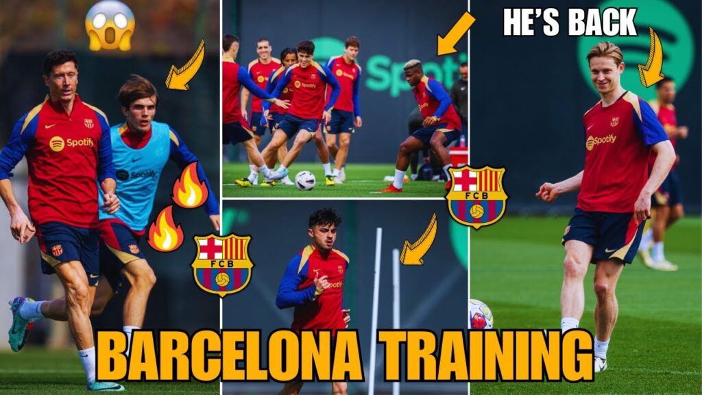 🔥BARCELONA PREPARATION TO PSG🔥 BARCELONA TRAINING🔥 PEDRI, FRENKIE DE JONG RETURNS😍 BARCA NEWS TODAY!
