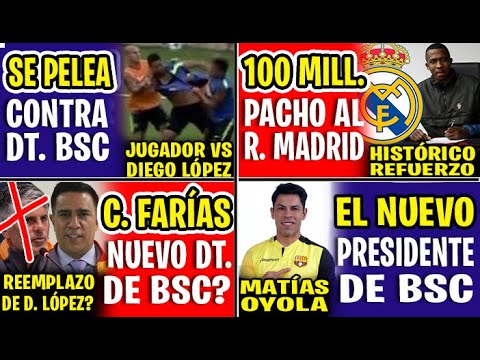 100 MILLONES! LA JUGADA DE WILLIAM PACHO QUE LE LLEVARÁ AL REAL MADRID | CÉSAR FARÍAS DT. DE BSC?