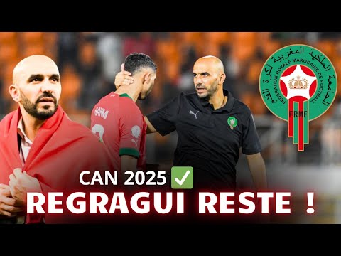 🇲🇦REGRAGUI reste coach du MAROC !