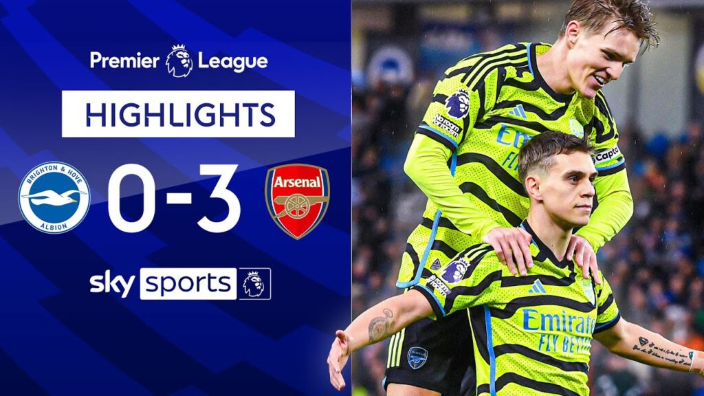 Clinical Gunners performance to go top! 🔺 | Brighton 0-3 Arsenal | Premier League Highlights