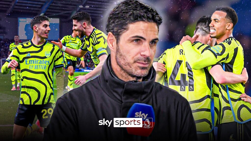 "Let's see how far we can go!" 😉 | Mikel Arteta rates Arsenal's title chances after Brighton win 🏆