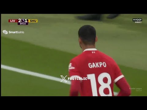 Cody Gakpo Liverpool 3-1 Sheffield United Highlights Premier League