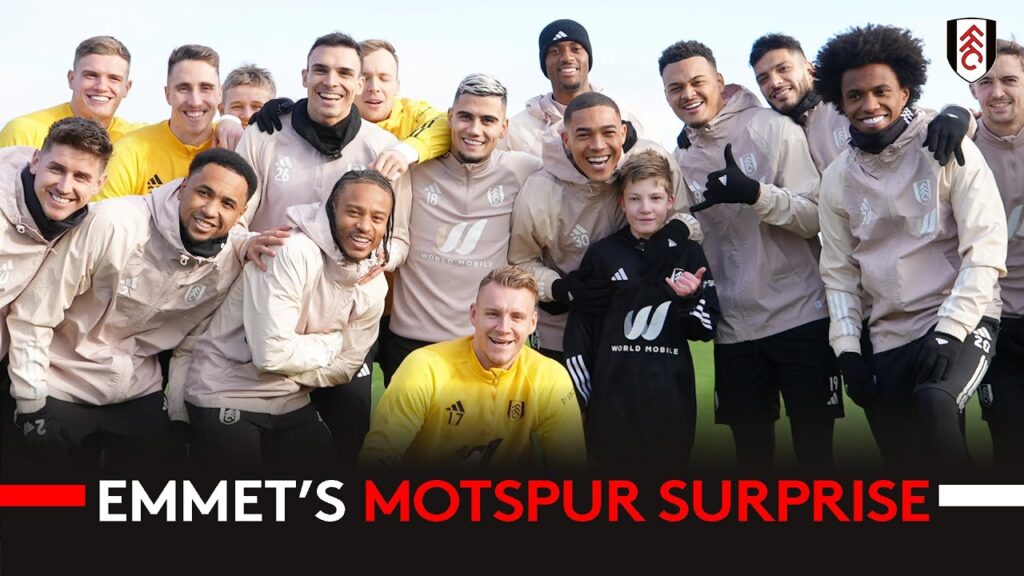 JOÃO PALHINHA SHOWS YOUNG FULHAM FAN AROUND TRAINING GROUND
