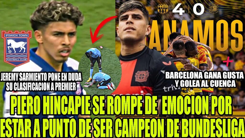 PIERO HINCAPIE SE ROMPE DE EMOCION POR ESTAR A PUNTO DE SER CAMPEON DE BUNDES! BSC GOLEA A CUENCA