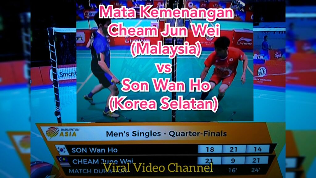 Detik Kemenangan Cheam June Wei vs Son Wan Ho
