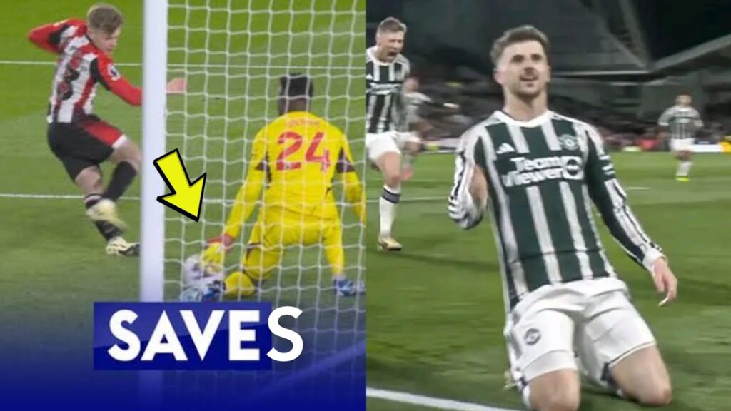 Andre Onana Insane SAVES Against Brentford & Mason Mount First Goal | Man United vs Brentford (1:1)