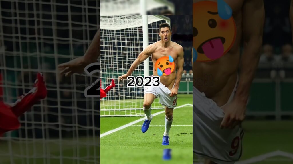 Robert Lewandowski Evolution 🥵😳 #football #shorts