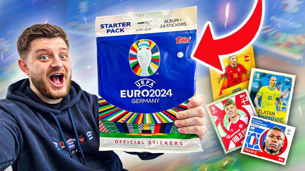 *NEW* Topps EURO 2024 Sticker Album! (Starter Pack Opening!)