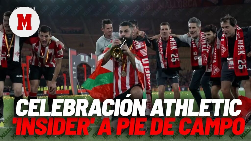 La celebración del Athletic a pie de campo emociona: "Una noche para la memoria" I MARCA