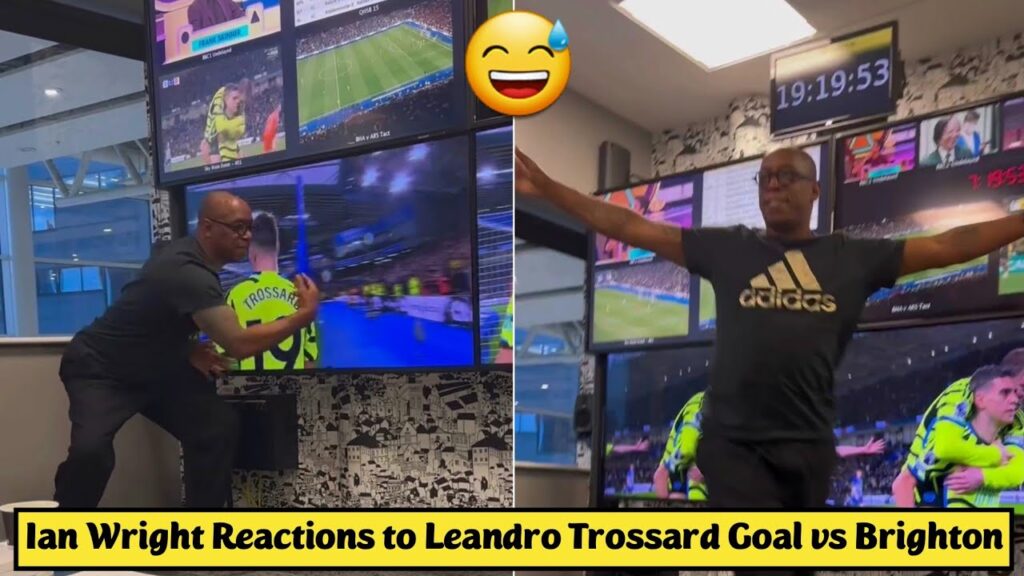😅 Ian Wright Reactions to Leandro Trossard Goal vs Brighton