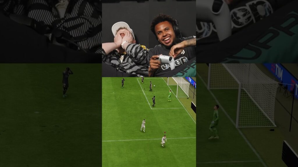 Weston Mckennie incredible 🦂 kick impresses @OpTicGaming 😮‍💨🎮 @easportsfc