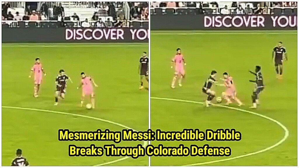The way Lionel Messi dribbled through the Colorado defense was very smooth and impressive 🤯🐐🇦🇷