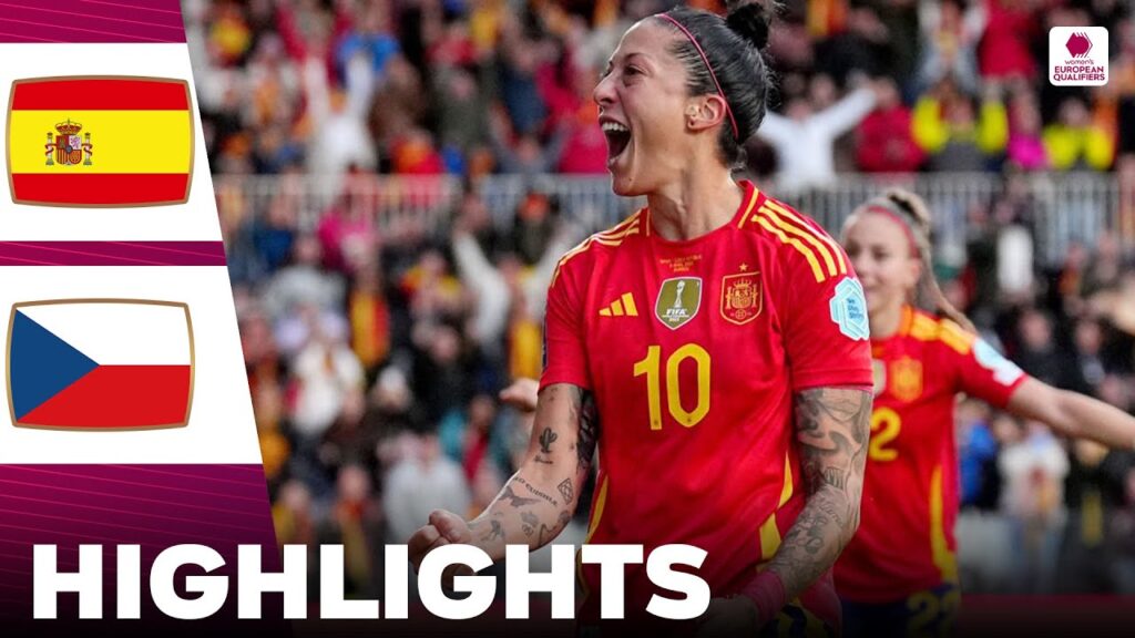 Spain vs Czechia | Highlights | Women's Euro Qualifiers 09-04-2024